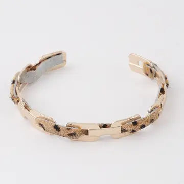 Animal Print Link Chain Bracelet