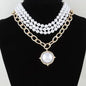 Multistone Beaded Link Chain Necklace