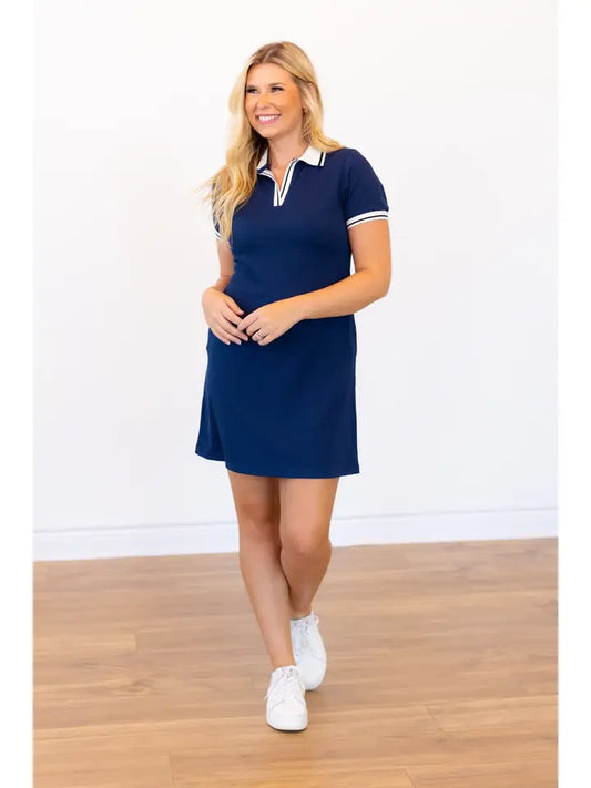 Navy Polo Dress